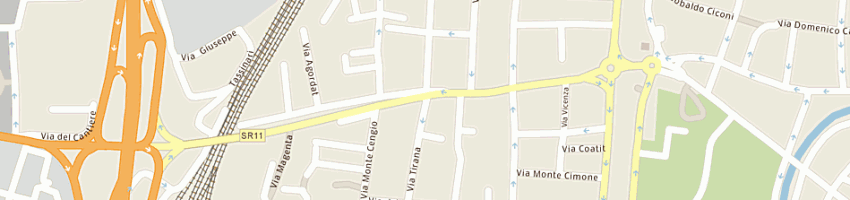 Mappa della impresa manni cecilia a PADOVA