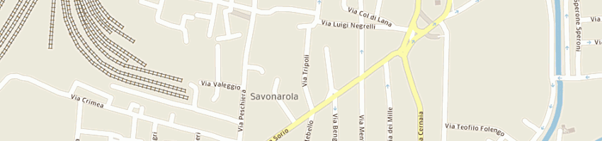 Mappa della impresa comune di padova musei e biblioteche cdq n 10 savonarola a PADOVA