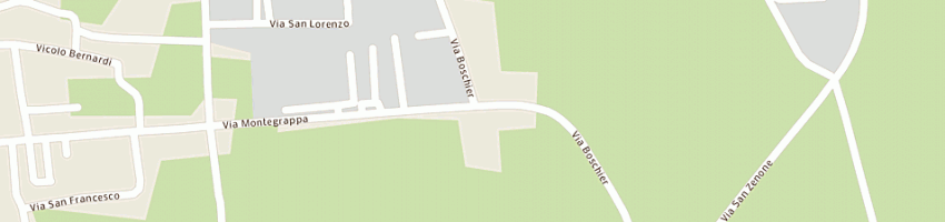 Mappa della impresa panificio bosco giovanni e c (snc) a TREVISO