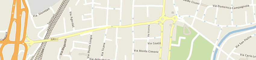Mappa della impresa iachelini luigi a PADOVA
