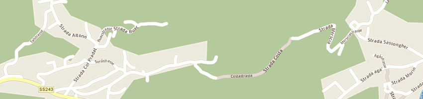 Mappa della impresa pensione vittoria di pintore eleonora e co sas a CORVARA IN BADIA