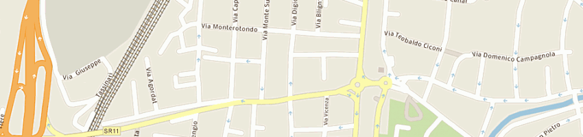 Mappa della impresa studio zago e partners srl a PADOVA