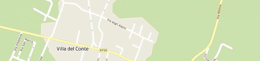 Mappa della impresa studio pieretto di pieretto arianna e c (sas) a VILLA DEL CONTE