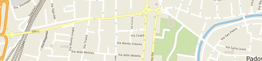 Mappa della impresa soceir (srl) a PADOVA