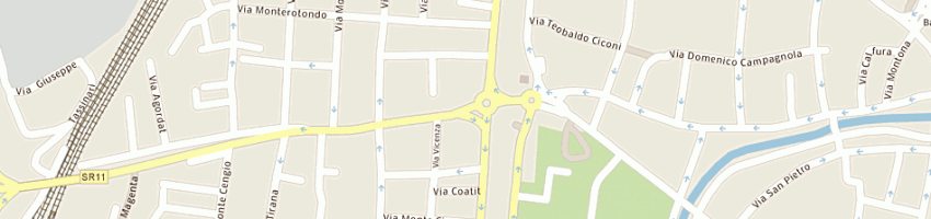 Mappa della impresa bozzola spa a PADOVA