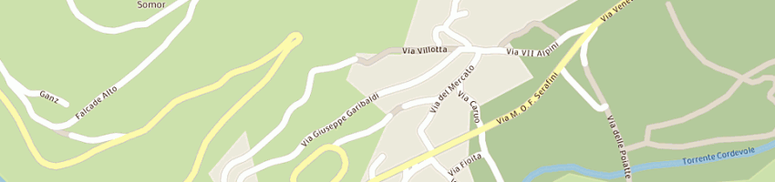 Mappa della impresa scuole elementari del capoluogo a FALCADE