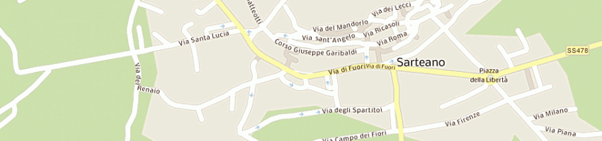 Mappa della impresa penta snc di russotto alessandro e c a SARTEANO