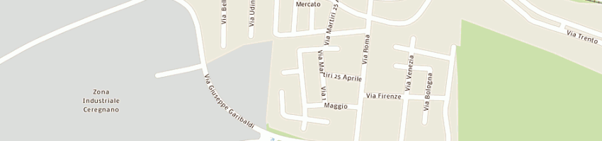 Mappa della impresa ferrari giorgio a CEREGNANO