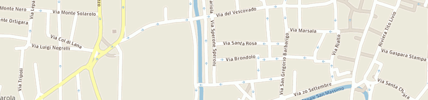 Mappa della impresa ristorante osteria speroni a PADOVA