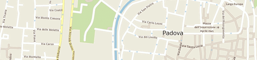Mappa della impresa trattoria s pietro sas di cavinato ivana e c a PADOVA