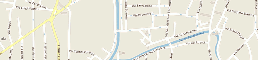 Mappa della impresa ristorante la braseria a PADOVA