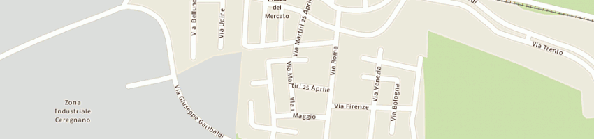 Mappa della impresa crepaldi michele a CEREGNANO