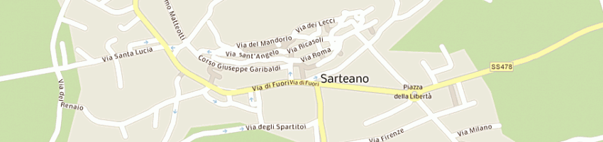 Mappa della impresa macelleria doc snc di aggravi daniela e mangiavacchi serena a SARTEANO