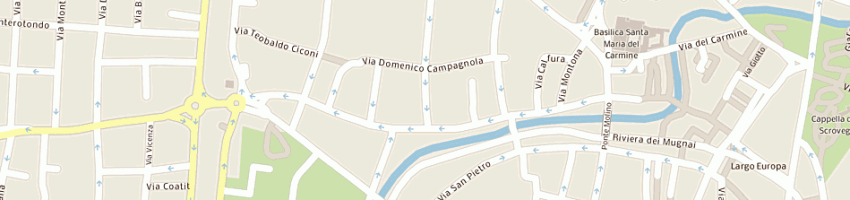Mappa della impresa l'osservatorio citta'di padova associazione socio culturale a PADOVA