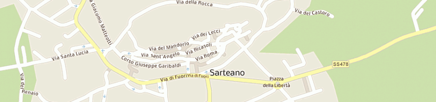 Mappa della impresa rizzo e ambrogi di rizzo mario e ambrogi moreno snc a SARTEANO