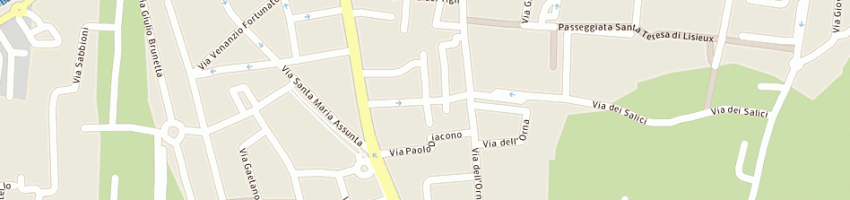 Mappa della impresa bianco vittorino a PADOVA
