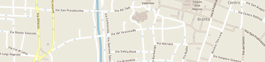 Mappa della impresa tiffany sas di bottelli barbara e c a PADOVA