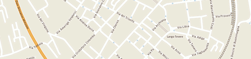 Mappa della impresa mondogomme snc a AREZZO