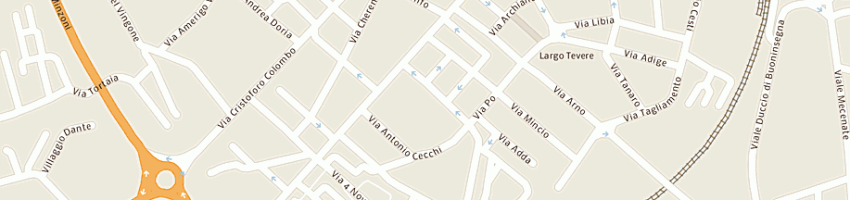 Mappa della impresa studio medico ippocrate di calderini landucci mari policarpi a AREZZO