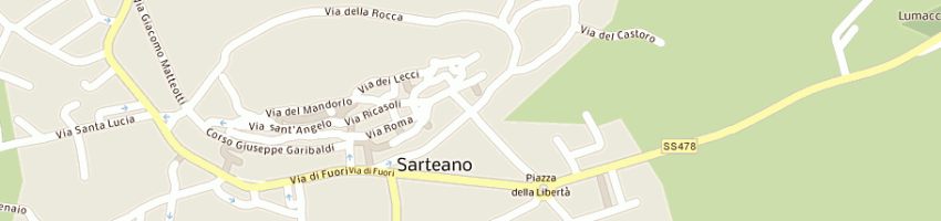 Mappa della impresa associazione giostra del saracino a SARTEANO