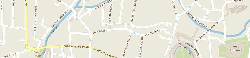 Mappa della impresa comune di padova interventi sociali asilo notturno a PADOVA