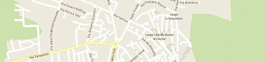Mappa della impresa italia bar snc di digiovannantonio giuseppe a TUSCANIA