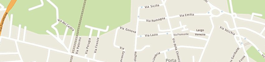 Mappa della impresa luciano gomme di orsini luciano e c sas a AREZZO
