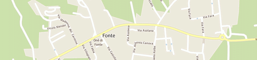 Mappa della impresa zanin davide a FONTE
