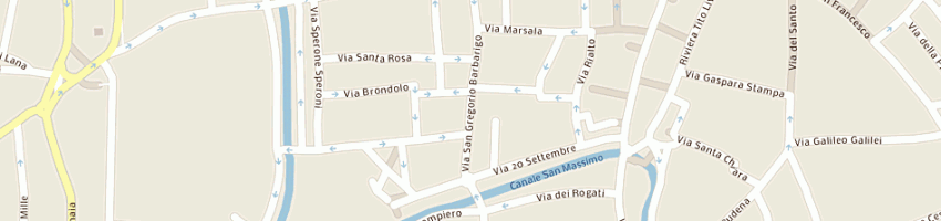 Mappa della impresa boccarossa antichita' sas di boccarossa anna e c a PADOVA