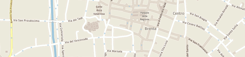 Mappa della impresa istituto soncin sas a PADOVA