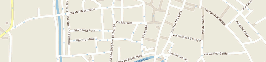 Mappa della impresa papafava societa' del monte grande di francesco e flli (snc) a PADOVA