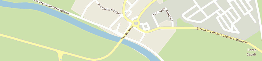 Mappa della impresa margelli srl a FERRARA