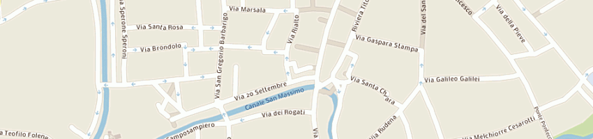 Mappa della impresa schiavon francesco a PADOVA