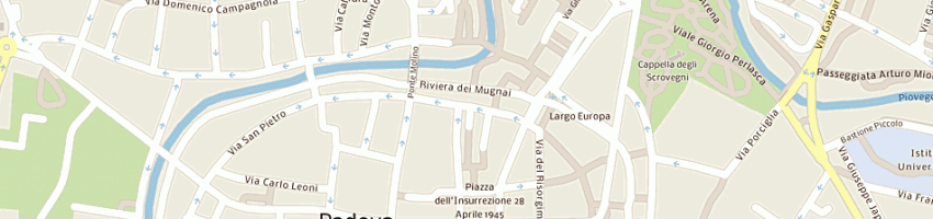 Mappa della impresa l'uomo boutique a PADOVA