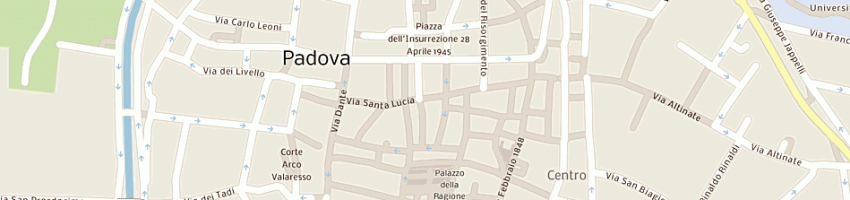 Mappa della impresa valigeria cesare ragazzi di giulio e giovanni ragazzi snc a PADOVA