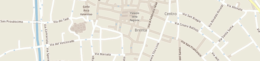 Mappa della impresa l'effetto di tognoni gianfranco e lucio snc a PADOVA