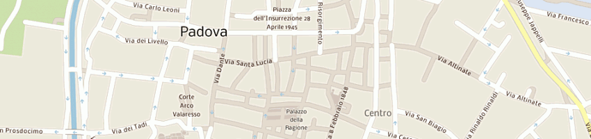 Mappa della impresa osteria al peronio a PADOVA