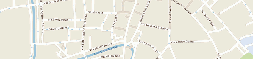 Mappa della impresa chiesa cattolica parrocchiale dei servi a PADOVA