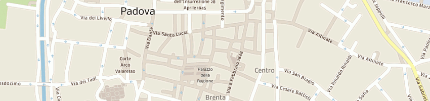 Mappa della impresa zin e de lucia a PADOVA
