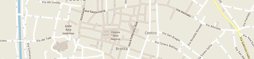 Mappa della impresa fuso d'oro a PADOVA