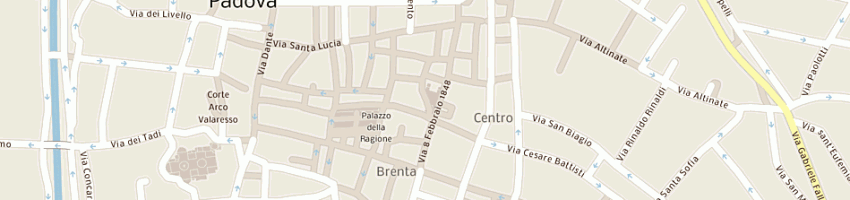 Mappa della impresa comune di padova cimitero di altichiero a PADOVA