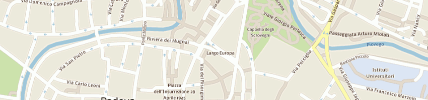 Mappa della impresa associazione pensionati cassa risparmio padova e rovigo a PADOVA
