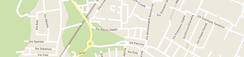 Mappa della impresa franceschi bigiotteria snc di franceschi f e c a PADOVA