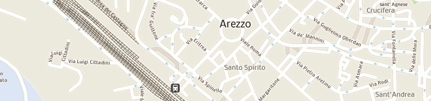 Mappa della impresa amadeus di lapi antonella a AREZZO