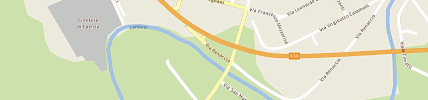 Mappa della impresa roger base a FAENZA