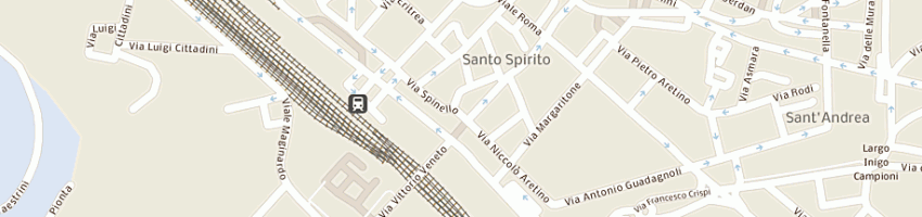 Mappa della impresa milighetti gabriella a AREZZO