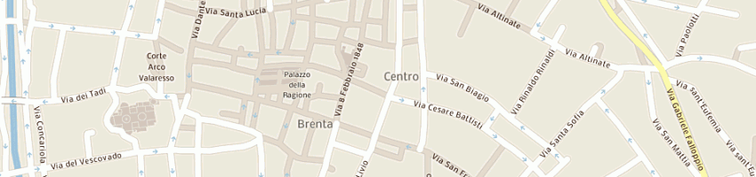 Mappa della impresa pinottica a PADOVA