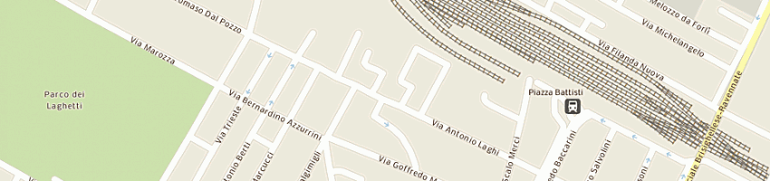Mappa della impresa pizza casa di naldi roberto e c snc a FAENZA