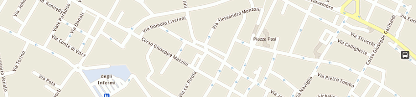 Mappa della impresa baby blu sas a FAENZA