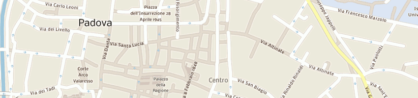Mappa della impresa la camiciaia sas di elisabetta mingardi e c a PADOVA
